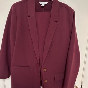 Old Navy Burgundy Blazer